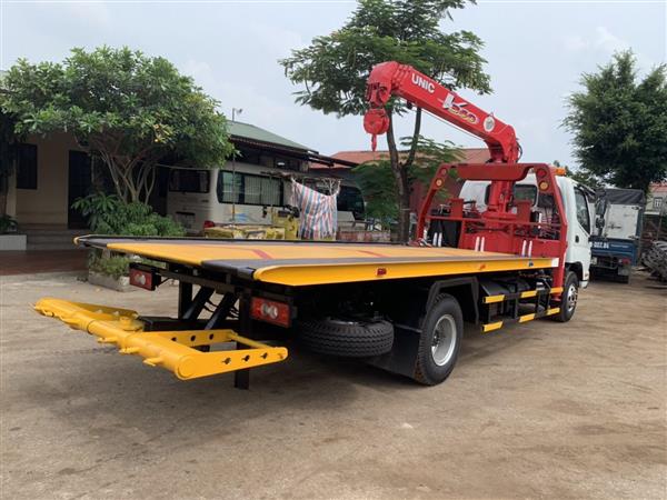 Giới thiệu xe cứu hộ giao thông Thaco Ollin720.E4 gắn cẩu Unic 344 